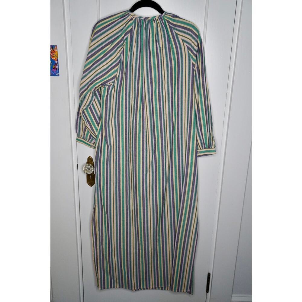 Tuckernuck Pomander Place Multicolor Striped Heidi Kaftan Maxi Dress L NWT - Picture 4 of 4